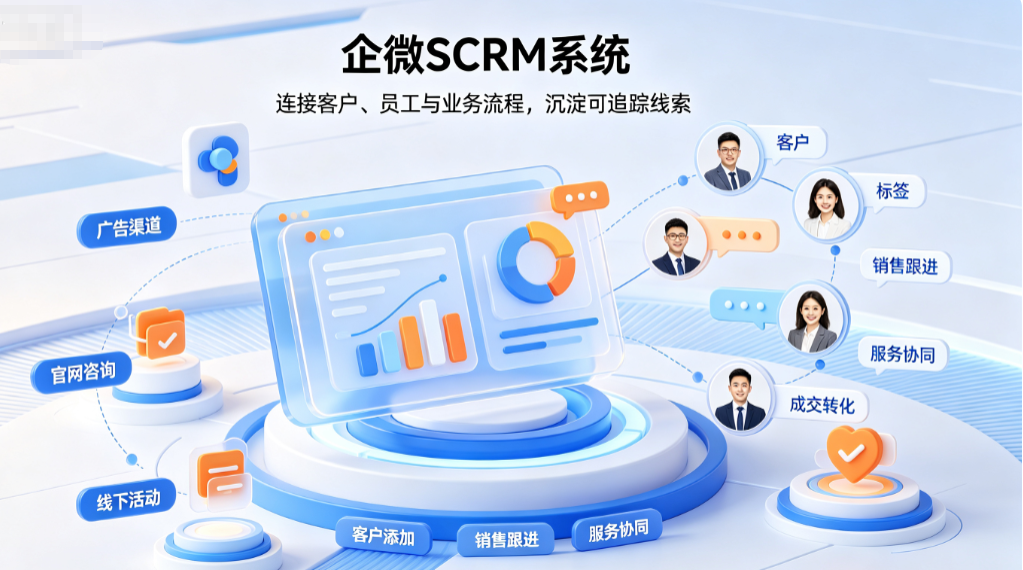 专业 SCRM 社群运营系统 自动锁客留存 提升社群转化效率